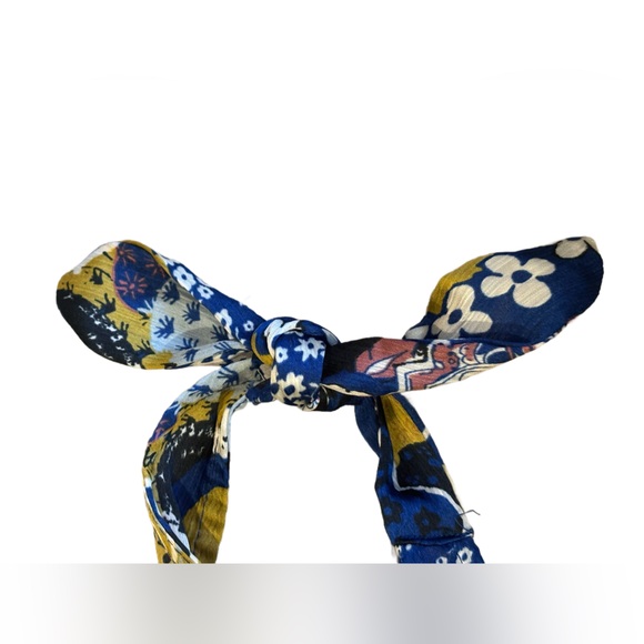 Free People Intimately โWeekend in Montaukโ Blue Floral Tie Strap Crop Top NWT ๐ผ - Picture 9 of 12